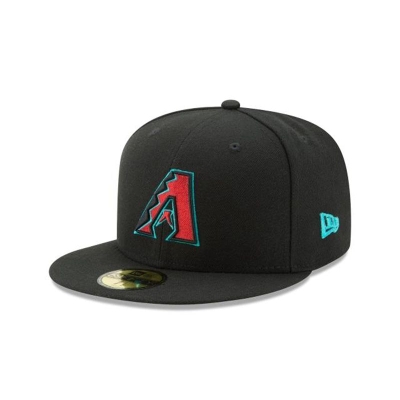 Black Arizona Diamondbacks Hat - New Era MLB Alt Authentic Collection 59FIFTY Fitted Caps USA5270196